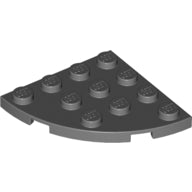 LEGO® los onderdeel Plaat Rond in kleur Zwart 30565
