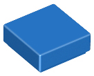 LEGO® los onderdeel Tegel Algemeen in kleur Blauw 3070b