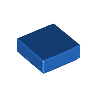 LEGO® los onderdeel Tegel Algemeen in kleur Blauw 3070b