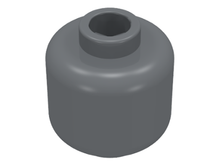 Plaatje in Gallery viewer laden, LEGO® los onderdeel Hoofd Donker Blauwachtig Grijs 3626b