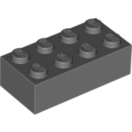 LEGO® los onderdeel Steen Donker Blauwachtig Grijs 3001