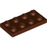 LEGO® los onderdeel Plaat Algemeen Roodachtig Bruin 3020