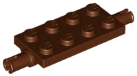 LEGO® los onderdeel Plaat Aangepast Roodachtig Bruin 30157