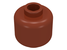 Plaatje in Gallery viewer laden, LEGO® los onderdeel Hoofd in kleur Roodachtig Bruin 3626b