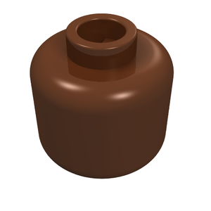 LEGO® los onderdeel Hoofd in kleur Roodachtig Bruin 3626b