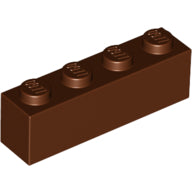 Plaatje in Gallery viewer laden, LEGO® los onderdeel Steen in kleur Roodachtig Bruin 3010