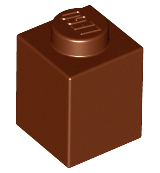 LEGO® los onderdeel Steen in kleur Roodachtig Bruin 3005