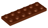 Plaatje in Gallery viewer laden, LEGO® los onderdeel Plaat Algemeen Roodachtig Bruin 3795