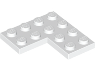 LEGO® los onderdeel Plaat Algemeen in kleur Wit 2639