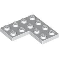 LEGO® los onderdeel Plaat Algemeen in kleur Wit 2639
