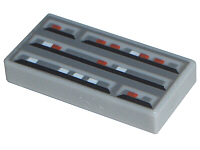LEGO® Tegel met Motief Licht Blauwachtig Grijs 3069bps1