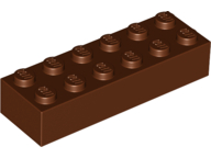 LEGO® los onderdeel Steen in kleur Roodachtig Bruin 2456