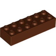LEGO® los onderdeel Steen in kleur Roodachtig Bruin 2456