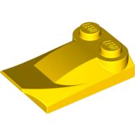 LEGO® los onderdeel Dakpan Gebogen in kleur Geel 47456
