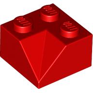 LEGO® los onderdeel Dakpan Algemeen in kleur Rood 3046a