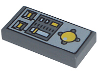 Plaatje in Gallery viewer laden, LEGO® Tegel met Motief Donker Blauwachtig Grijs 3069bpc1