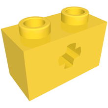 Plaatje in Gallery viewer laden, LEGO® los onderdeel Technische Steen in kleur Geel 32064b