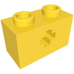 LEGO® los onderdeel Technische Steen in kleur Geel 32064b