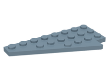 Plaatje in Gallery viewer laden, LEGO® los onderdeel Wig Plaat in kleur Zandblauw 3933