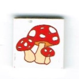 LEGO® los onderdeel Tegel met Motief Wit 3068bpb0078