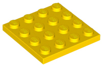 LEGO® los onderdeel Plaat Algemeen in kleur Geel 3031