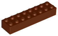 LEGO® los onderdeel Steen in kleur Roodachtig Bruin 3007