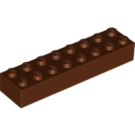LEGO® los onderdeel Steen in kleur Roodachtig Bruin 3007
