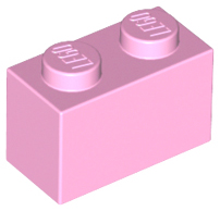 Plaatje in Gallery viewer laden, LEGO® los onderdeel Steen in kleur Fel Roze 3004