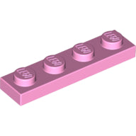 LEGO® los onderdeel Plaat Algemeen in kleur Fel Roze 3710
