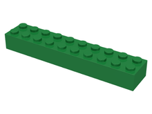 Plaatje in Gallery viewer laden, LEGO® los onderdeel Steen in kleur Groen 3006