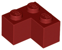 LEGO® los onderdeel Steen in kleur Donkerrood 2357