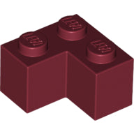 LEGO® los onderdeel Steen in kleur Donkerrood 2357
