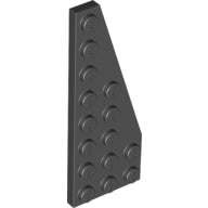 LEGO® los onderdeel Wig Plaat in kleur Zwart 50304