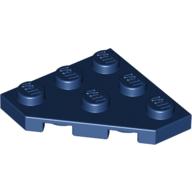 LEGO® los onderdeel Wig Plaat in kleur Donkerblauw 2450