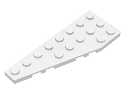 LEGO® los onderdeel Wig Plaat in kleur Wit 50305