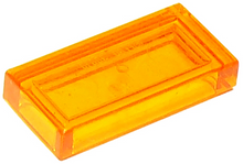 Plaatje in Gallery viewer laden, LEGO® los onderdeel Tegel Algemeen Doorzichtig Oranje 3069b