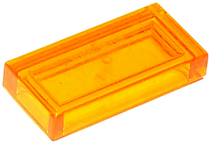 LEGO® los onderdeel Tegel Algemeen Doorzichtig Oranje 3069b