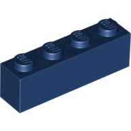 Plaatje in Gallery viewer laden, LEGO® los onderdeel Steen in kleur Donkerblauw 3010
