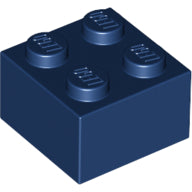 Plaatje in Gallery viewer laden, LEGO® los onderdeel Steen in kleur Donkerblauw 3003