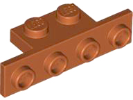 Plaatje in Gallery viewer laden, LEGO® los onderdeel Beugel in kleur Donker Oranje 2436