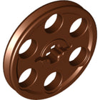 LEGO® los onderdeel Wiel in kleur Roodachtig Bruin 4185