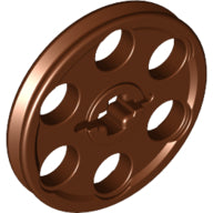 LEGO® los onderdeel Wiel in kleur Roodachtig Bruin 4185