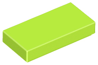 Plaatje in Gallery viewer laden, LEGO® los onderdeel Tegel Algemeen in kleur Limoen 3069b