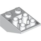 LEGO® los onderdeel Dakpan Omgekeerd in kleur Wit 3747b