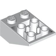 LEGO® los onderdeel Dakpan Omgekeerd in kleur Wit 3747b