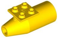LEGO® los onderdeel Vliegtuig in kleur Geel 4868b
