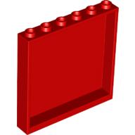 LEGO® los onderdeel Paneel in kleur Rood 59349