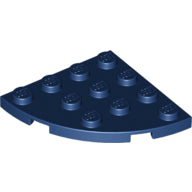 LEGO® los onderdeel Plaat Rond in kleur Donkerblauw 30565