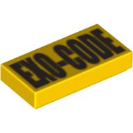 Plaatje in Gallery viewer laden, LEGO® los onderdeel Tegel met Motief Geel 3069bpb0078