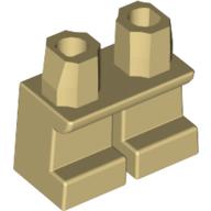 LEGO® los onderdeel Benen Aangepast in kleur Geelbruin 41879